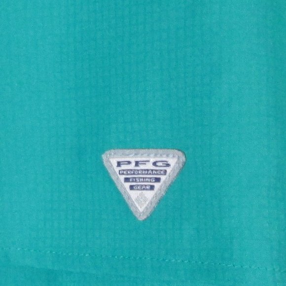 Columbia Womens PFG Sun Protection Green Pleated Long Sleeve Shirt Size … - Picture 9 of 10